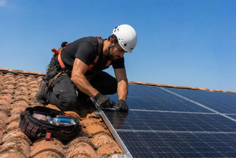 Maintenance et monitoring de panneaux solaires à Blauvac